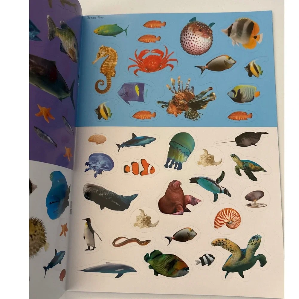 Ocean‎ Creatures Sticker Activity Book Over 70 Reusable Stickers Kids Sharks
